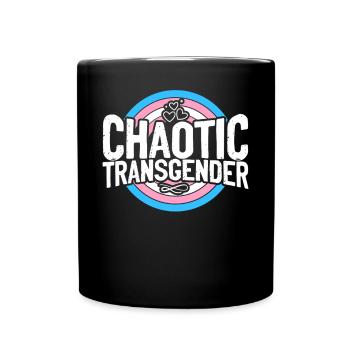 Transgender Trans LGBT Pride - Tasse einfarbig - Schwarz - Vorne