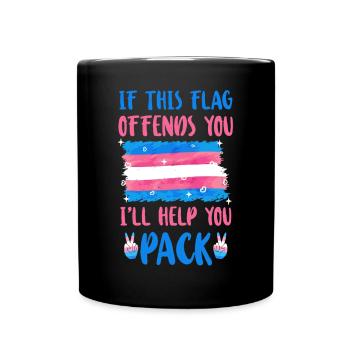 Fierté LGBT transgenre - Mug uni - noir - Devant