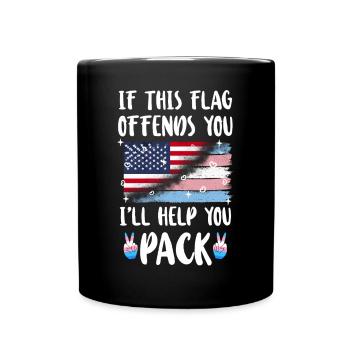 Fierté LGBT transgenre - Mug uni - noir - Devant