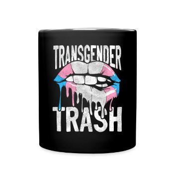 Fierté LGBT transgenre - Mug uni - noir - Devant