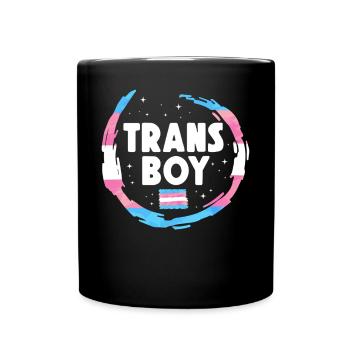 Transgender Trans LGBT Pride - Tasse einfarbig - Schwarz - Vorne