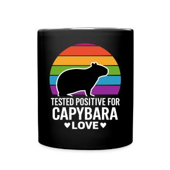 Capybara - Full Colour Mug - black - Front