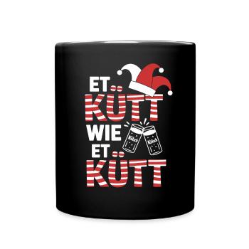 Köln Et Kütt Wie Et Kütt Kölner Grundgesetz Kölsch - Tasse einfarbig - Schwarz - Vorne