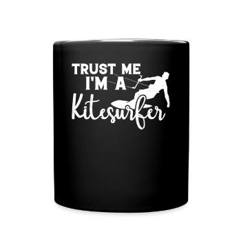 Kiteboarding Lover - Croyez-moi, je suis un kitesurfeur - Mug uni - noir - Devant