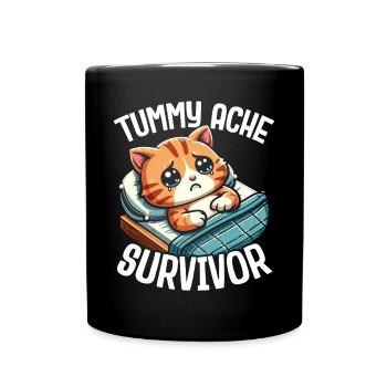 Douleur à l’estomac Survivant Douleur à l’estomac - Mug uni - noir - Devant