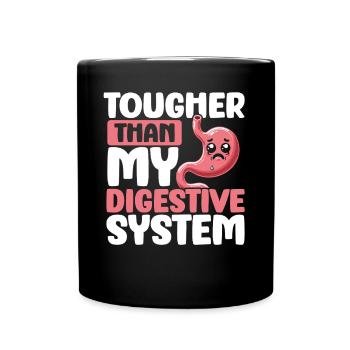 Douleur à l’estomac Survivant Douleur à l’estomac - Mug uni - noir - Devant