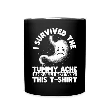 Douleur à l’estomac Survivant Douleur à l’estomac - Mug uni - noir - Devant