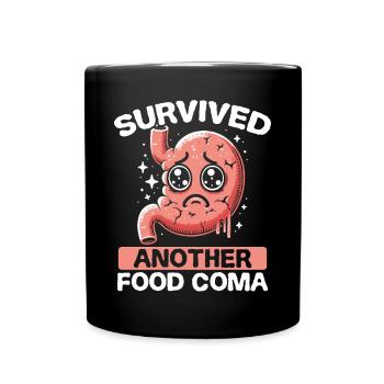 Douleur à l’estomac Survivant Douleur à l’estomac - Mug uni - noir - Devant