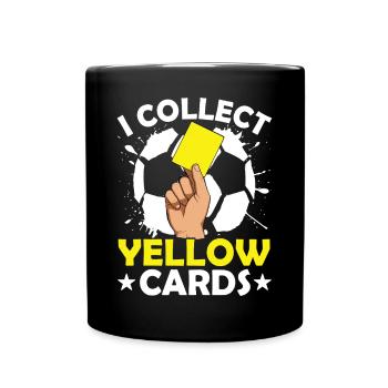 Fußball - Tasse einfarbig - Schwarz - Vorne