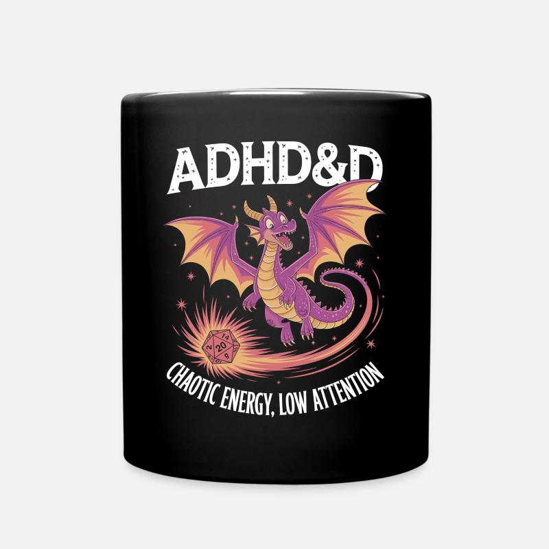 RPG TDAH - Mug uni - noir