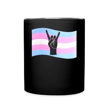 Fierté LGBT transgenre - Mug uni - noir - Devant