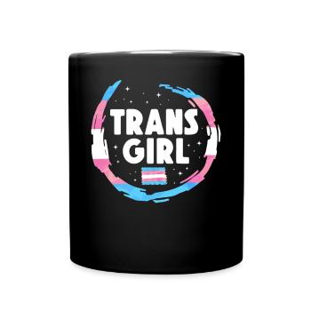 Transgender Trans LGBT Pride - Tasse einfarbig - Schwarz - Vorne
