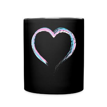 Transgender Trans LGBT Pride - Tasse einfarbig - Schwarz - Vorne