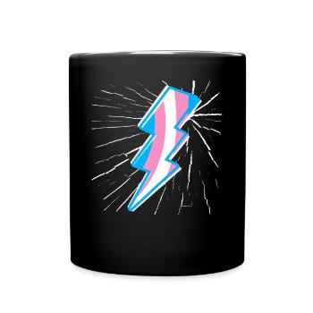 Transgender Trans LGBT Pride - Tasse einfarbig - Schwarz - Vorne