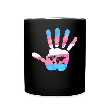 Transgender Trans LGBT Pride - Tasse einfarbig - Schwarz - Vorne