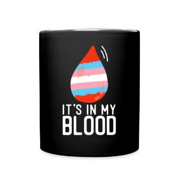 Transgender Trans LGBT Pride - Full Colour Mug - black - Front