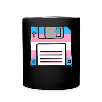 Fierté LGBT transgenre - Mug uni - noir - Devant