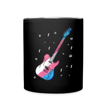 Transgender Trans LGBT Pride - Full Colour Mug - black - Front