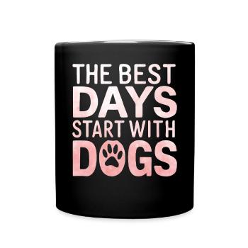 Cadeaux de maman chien pour femmes - Mug uni - noir - Devant