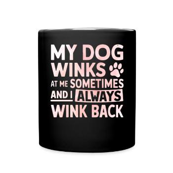 Dog Mom Gifts for Women - Tasse einfarbig - Schwarz - Vorne