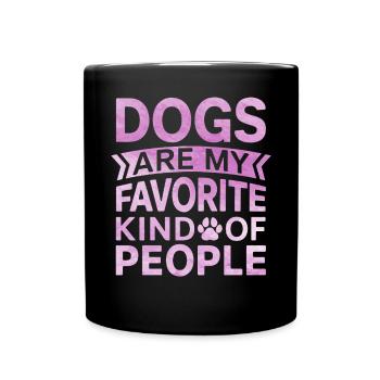 Dog Mom Gifts for Women - Tasse einfarbig - Schwarz - Vorne