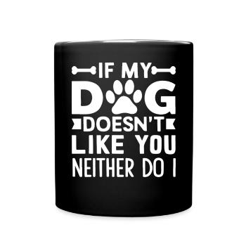 Dog Mom Gifts for Women - Tasse einfarbig - Schwarz - Vorne