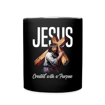 Jésus a créé dans un but précis - Mug uni - noir - Devant
