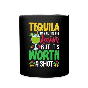 Tequila - Tasse einfarbig - Schwarz - Vorne
