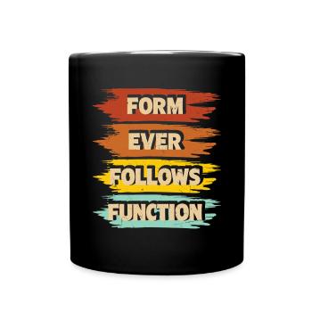 Architekt - Tasse einfarbig - Schwarz - Vorne