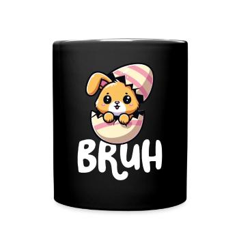 Joyeux bouillon de Pâques Funny Bunny - Mug uni - noir - Devant