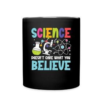 Science is Independent: Promoting STEM Education - Full Colour Mug - black - Front