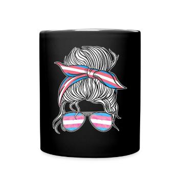 Transgender Trans LGBT Pride - Tasse einfarbig - Schwarz - Vorne