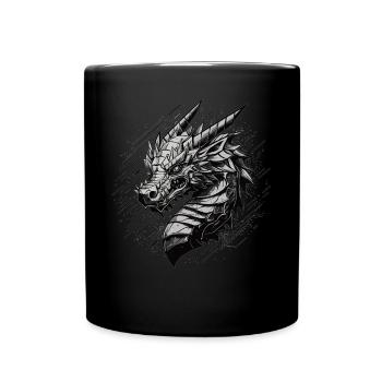 Metallic Dragon - Full Colour Mug - black - Front