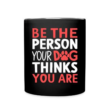 Dog Mom Gifts for Women - Tasse einfarbig - Schwarz - Vorne