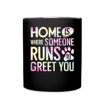 Dog Mom Gifts for Women - Tasse einfarbig - Schwarz - Vorne