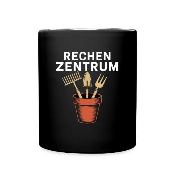 Rechen Zentrum Für Gartenliebhaber Im Stilvollen - Tasse einfarbig - Schwarz - Vorne