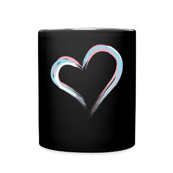 Transgender Trans LGBT Pride - Tasse einfarbig - Schwarz - Vorne