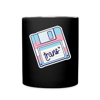 Fierté LGBT transgenre - Mug uni - noir - Devant