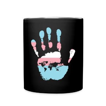 Fierté LGBT transgenre - Mug uni - noir - Devant
