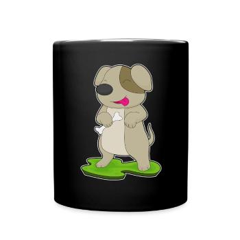 Os de chien - Mug uni - noir - Devant