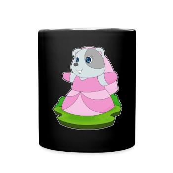 Hamster Braut Schleier Hochzeit - Tasse einfarbig - Schwarz - Vorne