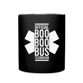 official boo boo bus technician - Full Colour Mug - black - Front