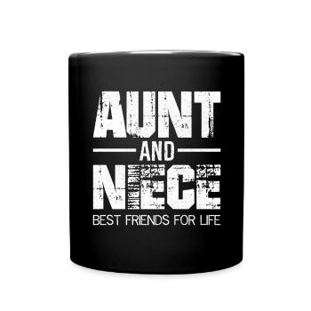 tante et nièce meilleures amies pour la vie - Mug uni - noir - Devant