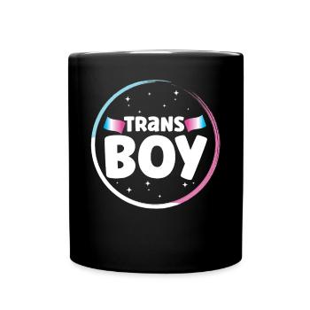Transgender Trans LGBT Pride - Tasse einfarbig - Schwarz - Vorne