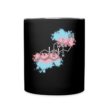 Transgender Trans LGBT Pride - Full Colour Mug - black - Front