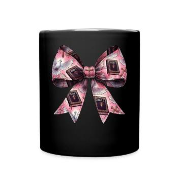 Coquette Bogen Christliche Pastorin Bibel Taube - Tasse einfarbig - Schwarz - Vorne