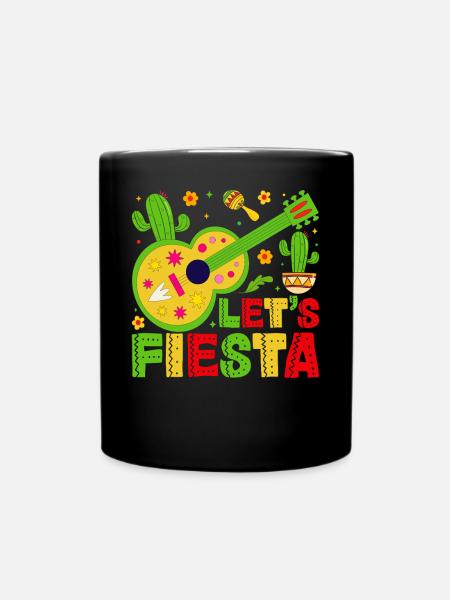 Let's Fiesta - Tasse einfarbig - Schwarz