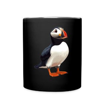 Puffin - Full Colour Mug - black - Front