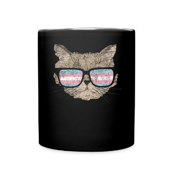 Fierté LGBT transgenre - Mug uni - noir - Devant