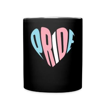 Transgender Trans LGBT Pride - Tasse einfarbig - Schwarz - Vorne